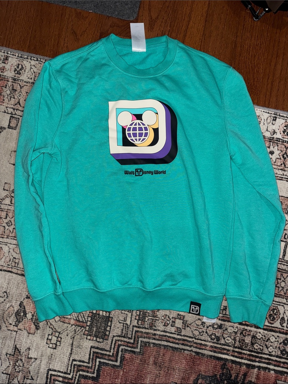 Disney Teal Walt Disney World Graphic Crewneck